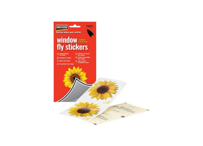 Pest-Stop (Pelsis Group) Window Fly Stickers (Pack 4) Pest-Stop (Pelsis Group) - RockBottom Nothampton