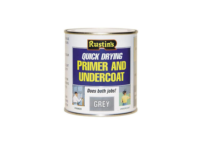 Rustins Quick Dry Primer & Undercoat Grey 2.5 litre Rustins - RockBottom Nothampton