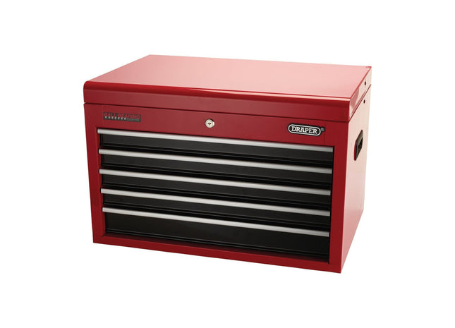 Draper Tool Chest, 5 Drawer, 26", Red 04697 Draper - Town Tools 