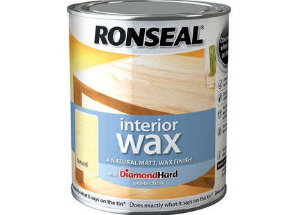 Ronseal Interior Wax Natural 750ml Ronseal - RockBottom Nothampton