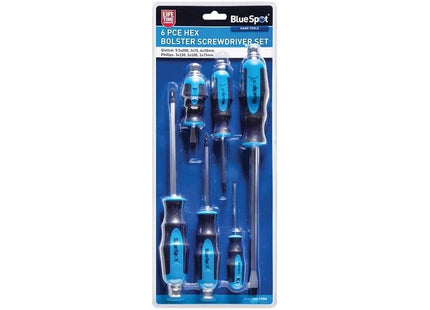Bluespot Tools Hex Bolster Screwdriver Set, 6 Piece BlueSpot Tools - RockBottom Northampton