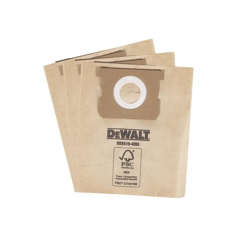 Dewalt Vacuum DXVA19-4203 Dust Bag (3 Pack) DEWALT Vacuum - RockBottom Northampton