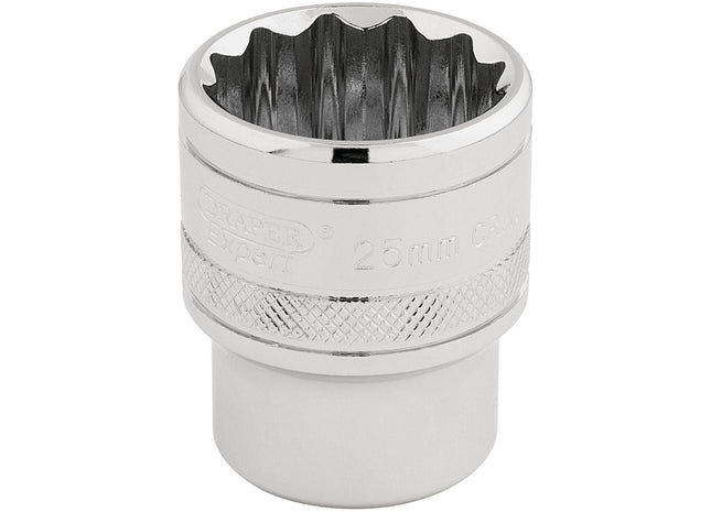 Draper HI-TORQ 12 Point Socket, 1/2" Sq. Dr., 25mm 33418 Draper - Town Tools 