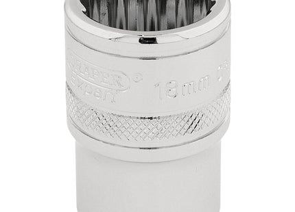 Draper HI-TORQ 12 Point Socket, 1/2" Sq. Dr., 18mm 33202 Draper - Town Tools 