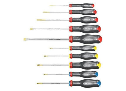 Facom Protwist® Screwdriver Set, 10 Piece Facom - RockBottom Northampton