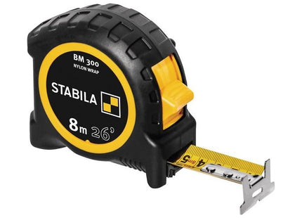 Stabila BM 300 Robust Pocket Tape 8m/26ft (Width 27mm) Stabila - RockBottom Nothampton