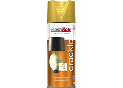Plastikote Crackle Touch Spray Gold Base Coat 400ml PlastiKote - RockBottom Nothampton