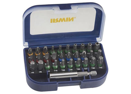Irwin® Colour Coded Screwdriver Bit Set, 31 Piece IRWIN® - RockBottom Northampton