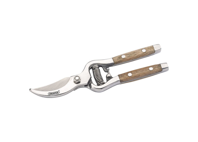 Draper Bypass Secateurs with Ash Handles, 210mm 85188 Draper - Town Tools 