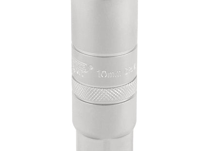 Draper 10mm Thread 6 Point Satin Chrome Spark Plug Socket, 3/8" Sq. Dr., 16mm Draper - Town Tools 