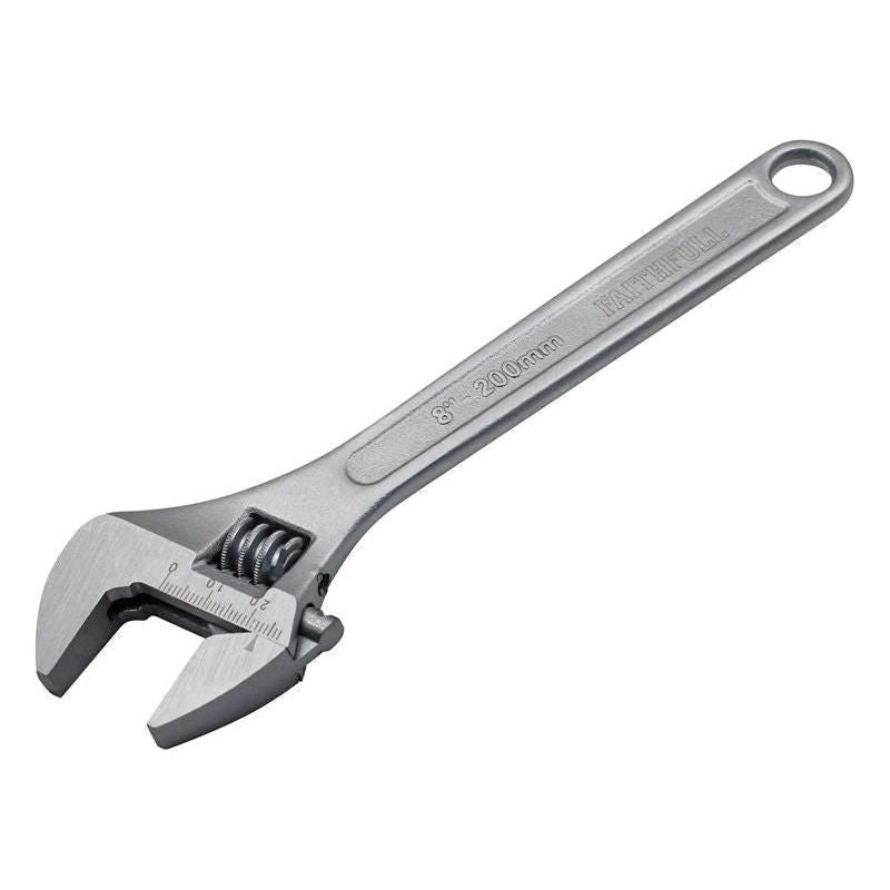 Faithfull Chrome Adjustable Spanner 200mm (8in) Faithfull - RockBottom Northampton