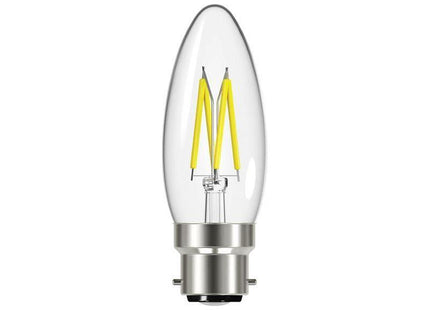 Energizer® LED BC (B22) Candle Filament Non-Dimmable Bulb, Warm White 250 lm 2.3W Energizer® - RockBottom Northamptin