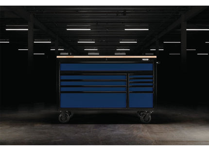 Draper BUNKER Workbench Roller Tool Cabinet, 10 Drawer, 56", Blue 08237 Draper - Town Tools 