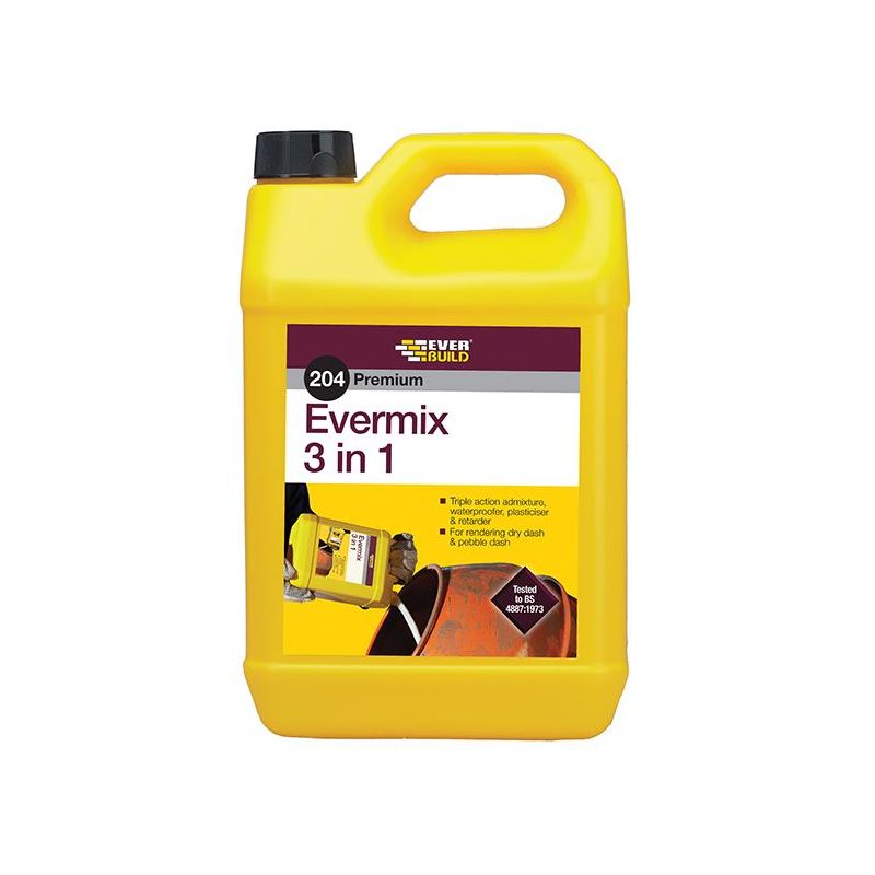 Everbuild Sika 204 Evermix 3-in-1 5 litre Everbuild Sika - RockBottom Northamptin