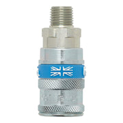 Draper 1/4" BSP Taper Male Thread Vertex Air Coupling Draper - Town Tools