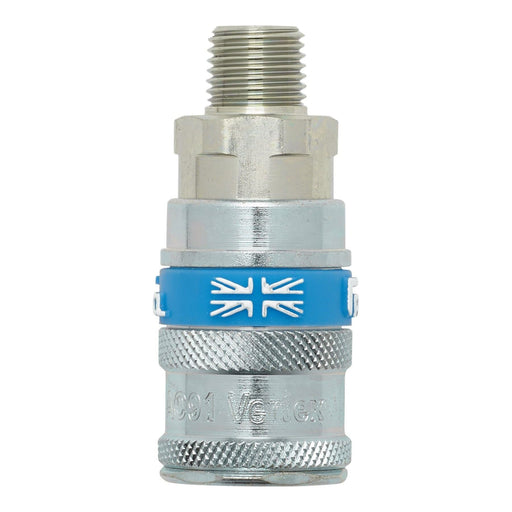 Draper 1/4" BSP Taper Male Thread Vertex Air Coupling Draper - Town Tools