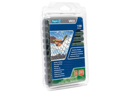 Rapid VR22 Fence Hog Rings Pack 1100 Green Rapid - RockBottom Nothampton