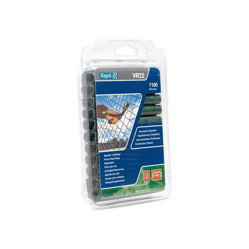 Rapid VR22 Fence Hog Rings Pack 1100 Green Rapid - RockBottom Nothampton