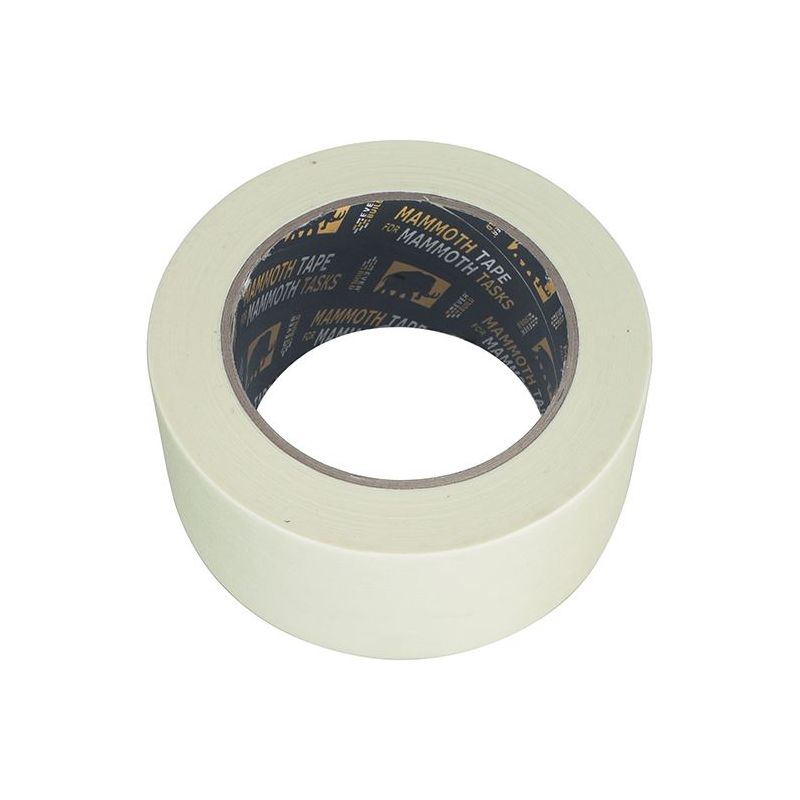 Everbuild Sika Mammoth Value Masking Tape 50mm x 50m Everbuild Sika - RockBottom Northamptin