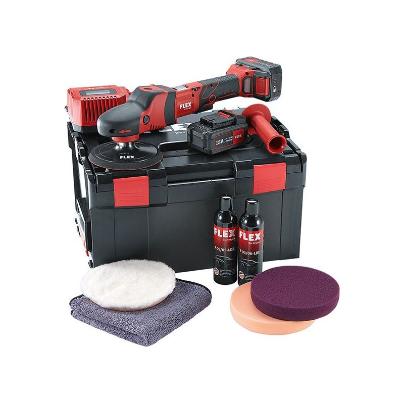Flex Power Tools Rotary Polisher 150mm 18V 2 x 5.0Ah Li-ion Flex Power Tools - RockBottom Northampton