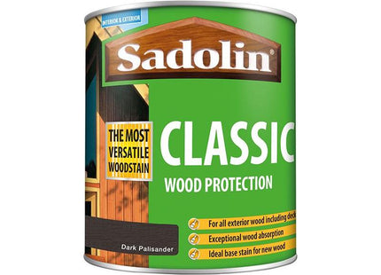 Sadolin Classic Wood Protection Dark Palisander 1 litre Sadolin - RockBottom Nothampton