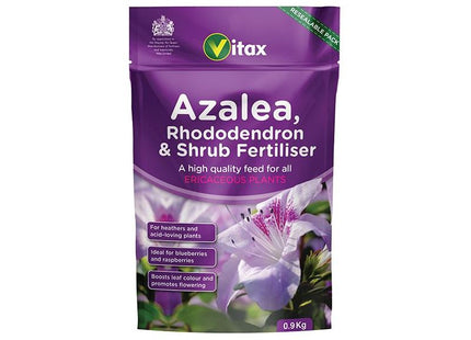 Vitax Azalea, Rhododendron & Shrub Fertilizer 0.9kg Pouch Vitax - RockBottom Northampton