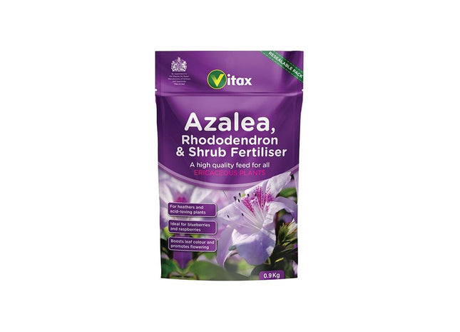 Vitax Azalea, Rhododendron & Shrub Fertilizer 0.9kg Pouch Vitax - RockBottom Northampton