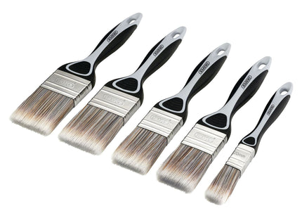 Draper Soft Grip Flat Paint Brush Set (5 Piece) Draper - Town Tools