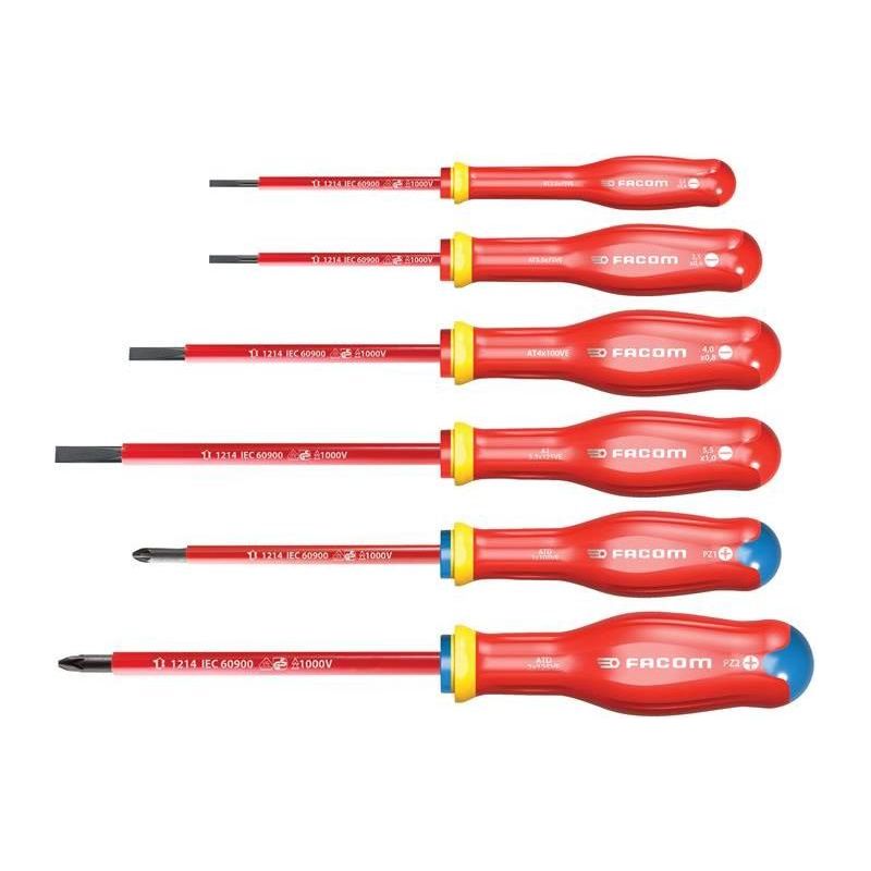 Facom Protwist® VDE Screwdriver Set, 6 Piece Facom - RockBottom Northampton