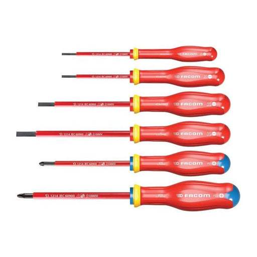 Facom Protwist® VDE Screwdriver Set, 6 Piece Facom - RockBottom Northampton