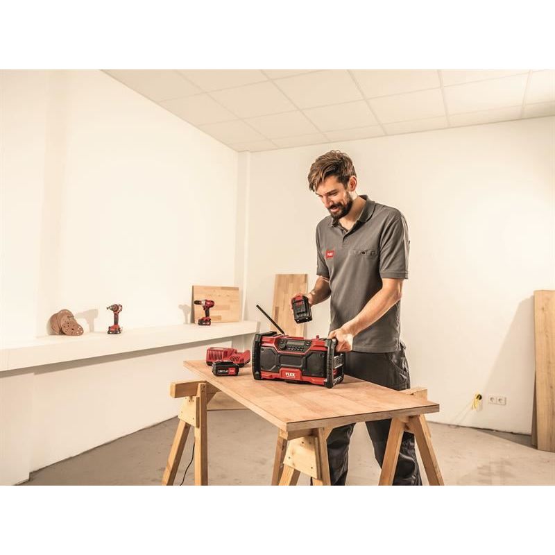 Flex Power Tools RD 10.8/18.0/230 Cordless Radio 240V & Li-ion Bare Unit Flex Power Tools - RockBottom Northampton