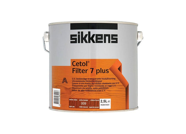 Sikkens Cetol Filter 7 Plus Translucent Woodstain Dark Oak 2.5 litre Sikkens - RockBottom Nothampton