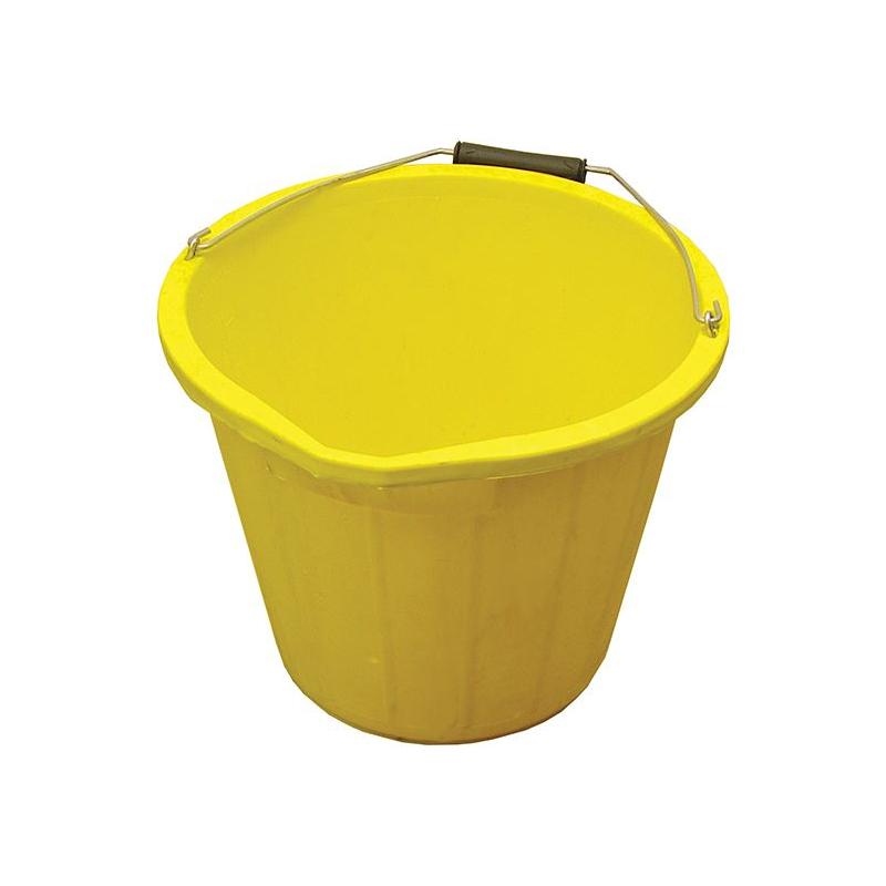 Faithfull Heavy-Duty Bucket 14 litre (3 gallon) - Yellow Faithfull - RockBottom Northampton