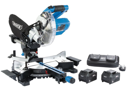 Draper D20 20V Brushless Sliding Compound Mitre Saw, 185mm 99765 Draper - Town Tools 