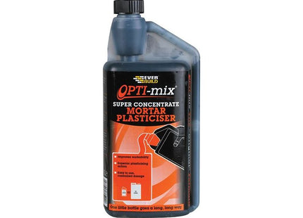 Everbuild Sika Opti-Mix Mortar Plasticiser 1 litre Everbuild Sika - RockBottom Northamptin
