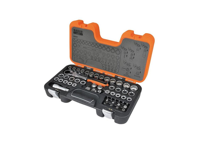 Bahco S530T 1/2in Drive Pass-Through Socket Set, 53 Piece Bahco - RockBottom Northampton
