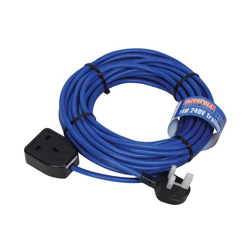 Faithfull Power Plus Trailing Lead 240V 13A 1.5mm Cable 14m Faithfull Power Plus - RockBottom Northampton