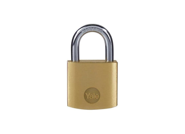 Yale Locks Brass Padlock 30mm Yale Locks - RockBottom Northampton