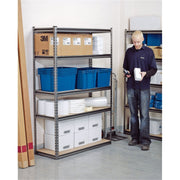Draper Heavy Duty Steel Shelving Unit, 5 Shelves, L1220 x W450 x H1830mm 21663 Draper - Town Tools 