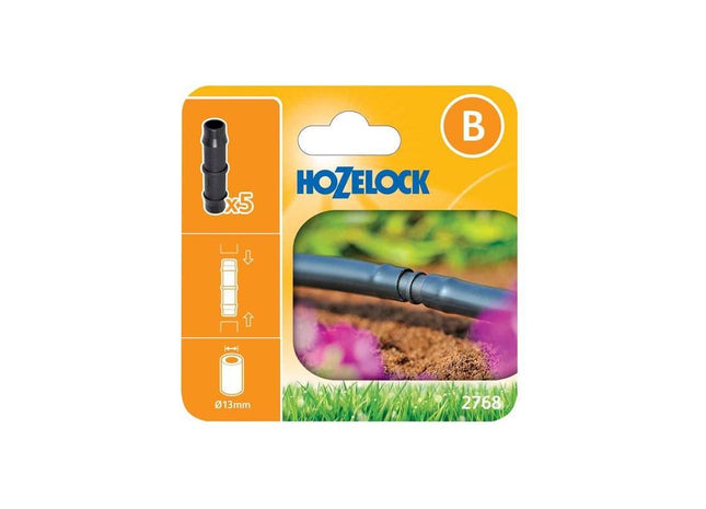Hozelock 2768 Straight Connector 13mm (Pack 5) Hozelock - RockBottom Northampton