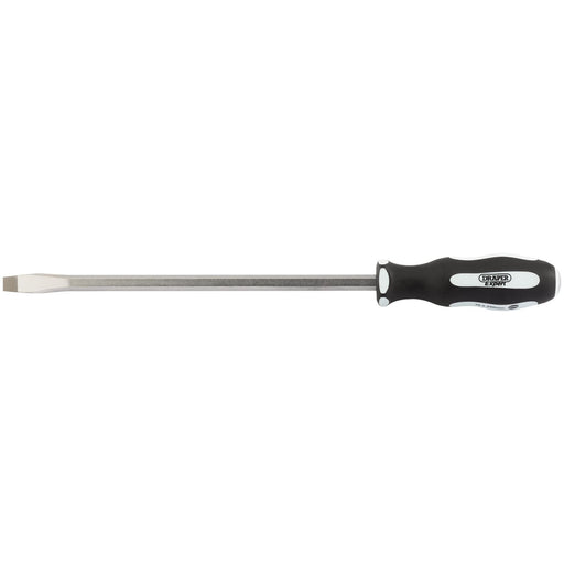 Draper 'Pound Thru' Plain Slot Soft Grip Screwdriver, 10 x 250mm 35186 Draper - Town Tools 