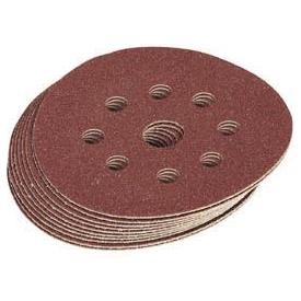 Draper Assorted Grit Hook and Loop Sanding Discs, 125mm (Pack of 10) Draper - Town Tools