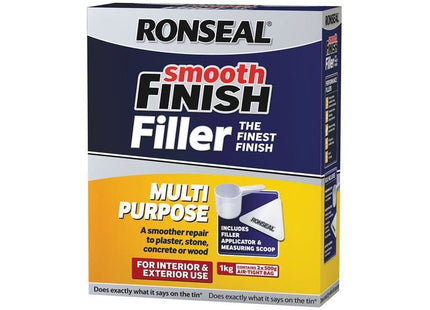 Ronseal Smooth Finish Multipurpose Wall Powder Filler 1kg Ronseal - RockBottom Nothampton