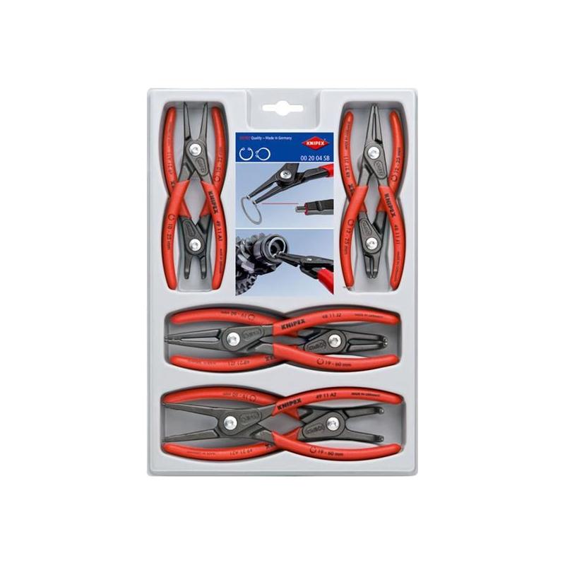 Knipex Precision Circlip Plier Set, 8 Piece Knipex - RockBottom Northampton