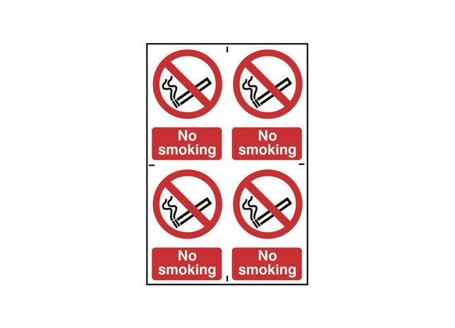 Scan No Smoking - 4 PVC Signs 100 x 150mm Scan - RockBottom Nothampton