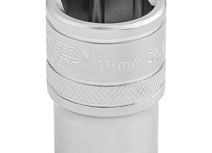 Draper 6 Point Metric Socket, 1/2" Sq. Dr., 18mm 16608 Draper - Town Tools 
