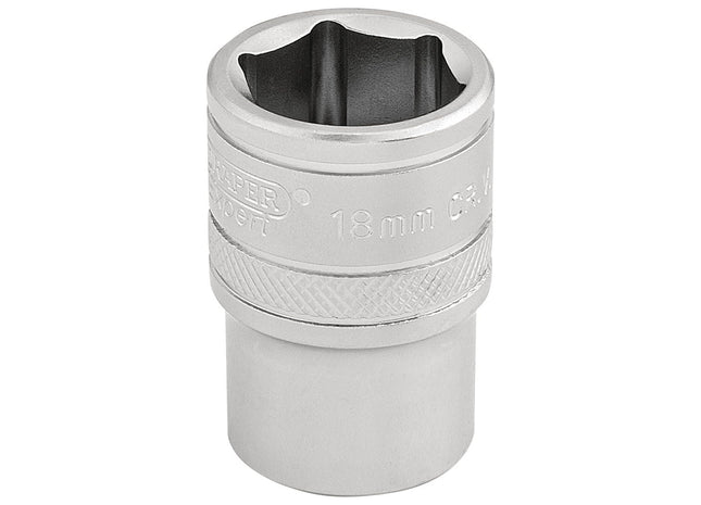 Draper 6 Point Metric Socket, 1/2" Sq. Dr., 18mm 16608 Draper - Town Tools 