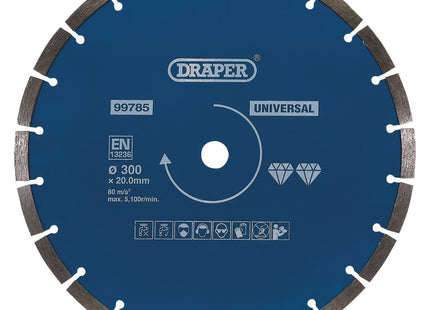 Draper Segmented Diamond Blade, 300mm 99785 Draper - Town Tools 