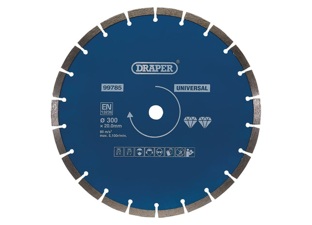 Draper Segmented Diamond Blade, 300mm 99785 Draper - Town Tools 
