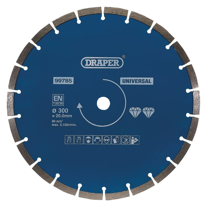 Draper Segmented Diamond Blade, 300mm 99785 Draper - Town Tools 